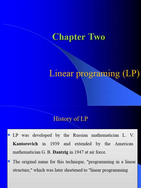 Chapter 2 Linear Programing 3 Pdf Linear Programming Mathematical Optimization