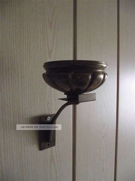 Alter Messing Wandkerzenhalter Kerzenhalter Gr Kerze Lampe Leuchte