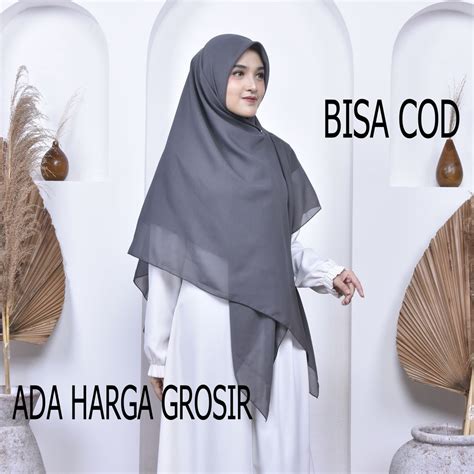 Jual Bella Square Jumbo Syari 140 X 140 Cm Hijab Segi Empat Syari