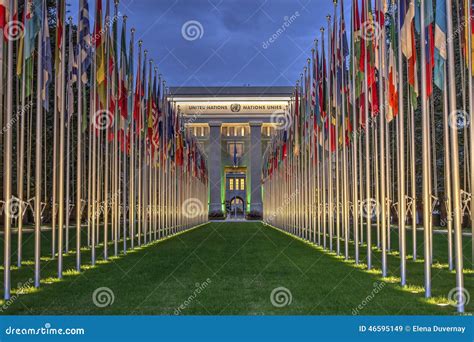 United Nations Geneva Switzerland Hdr Editorial Stock Image Image