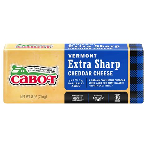 Save On Cabot Vermont Cheddar Cheese Extra Sharp Yellow Chunk Order