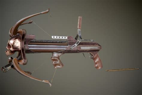 3d Model Crossbow Bow And Arrow Vr Ar Low Poly Rigged Animated Cgtrader