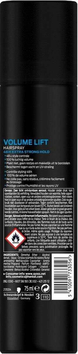 Syoss Volume Lift Haarspray Ml Luxe To Go Pack Uur Sterk