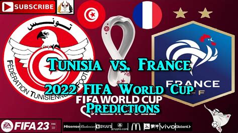 Tunisia Vs France 2022 Fifa World Cup Group D Predictions Fifa 23