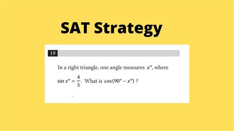 Sat Math Strategy That You Need To Know Sat Geometry Strategy Youtube