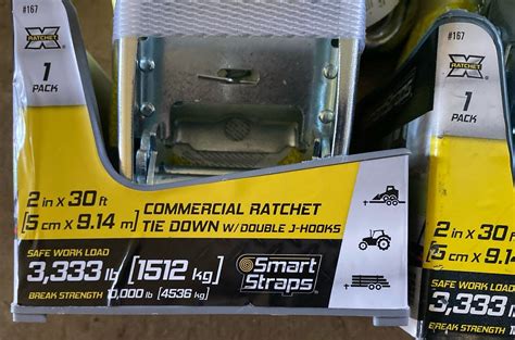 2 Smartstraps 167 30 Ft Yellow Premium Ratchetx Tie Down Strap 3333