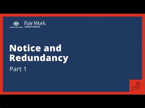 Notice And Redundancy Part National Employment Standards Youtube