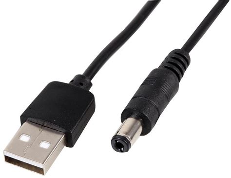 Pro Signal Usb 20 To 55mm Type M Barrel 5v Dc Power Cable 1m