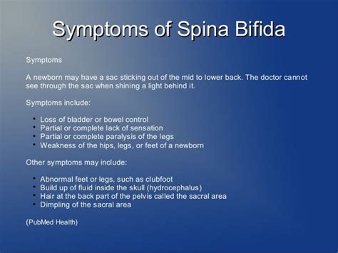 Spina Bifida Signs And Symptoms