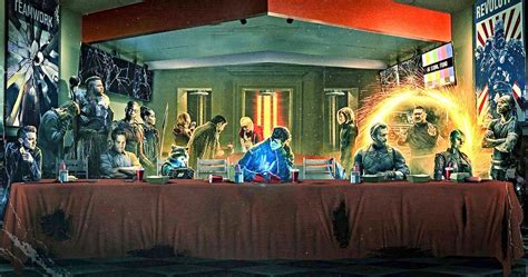 Avengers Heroes Gather At The Last Shawarma Supper In New Fan Art