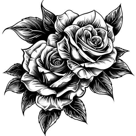 elegant rose tattoo clip art perfect  inked floral designs