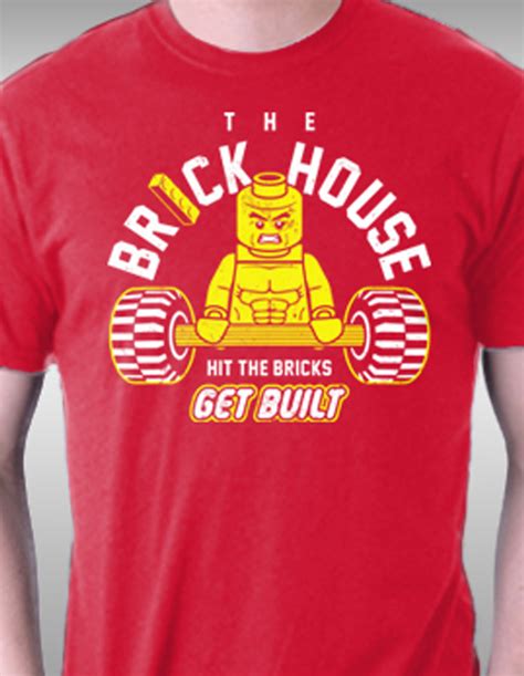 The Brick House Lego Workout T Shirt