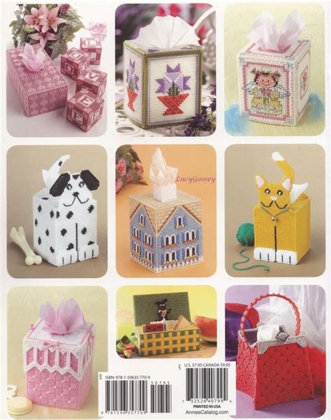 Tissue Covers Annie S Attic Plastic Canvas Pattern Etsy Plastic