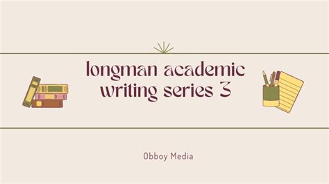 Longman Academic Writing Series