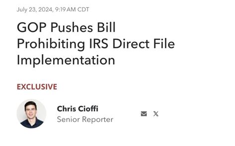 BREAKING Republicans Just Introduced A Bill To Kill The IRS Direct