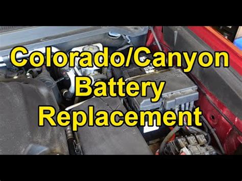 HOW TO Replace The Battery On A 2015 2022 Chevy Colorado GMC Canyon