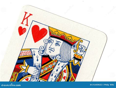 Close Up Of A King Of Hearts Playing Card Stock Illustration Illustration Of Diamonds Hearts