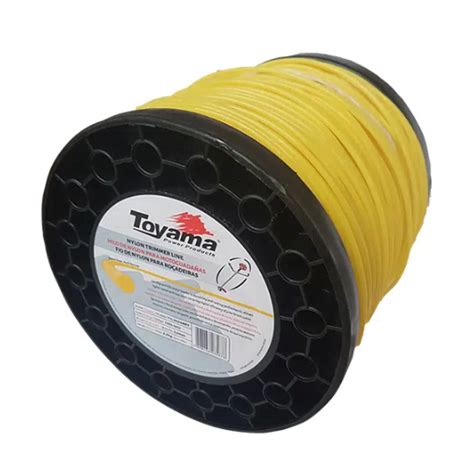 Bobina De Fio De Nylon Amarelo Mmx M Redondo