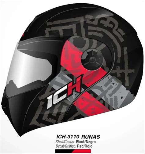 Casco Abatible ICH 3110 DOT Runas Promi Autos Suzuki