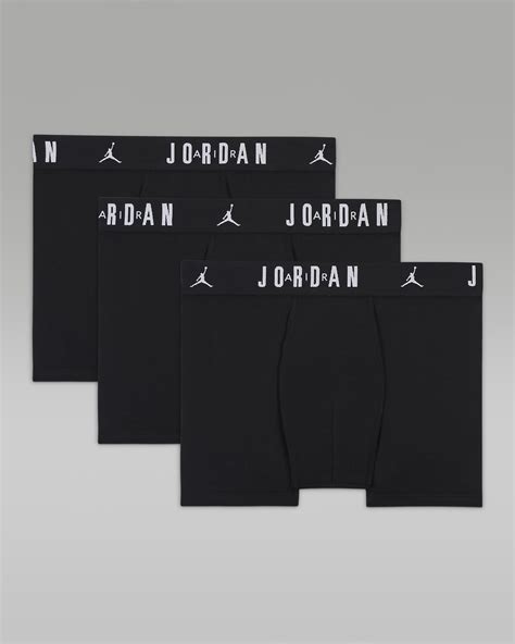 Jordan Dri Fit Flight Essentials Older Kids Boxer Briefs 3 Pack Nike Uk