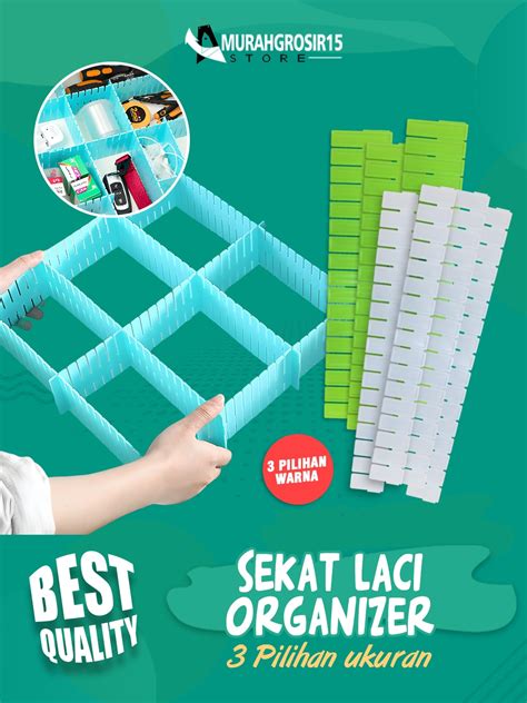 Jual Satu Keluarga Sekat Laci Organizer Sekat Pembatas Rak Partisi