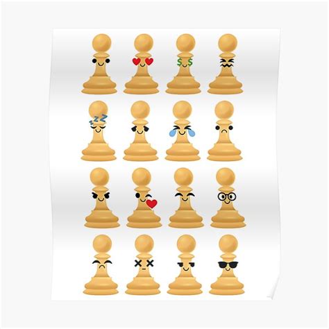 "Chess Emoji " Poster by HippoEmo | Redbubble