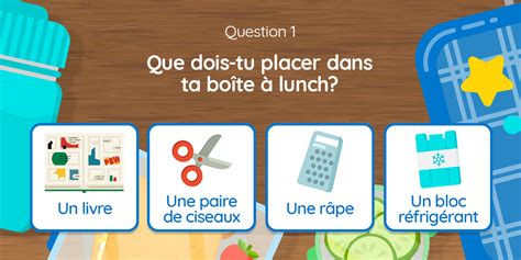 Jouons à Une formidable boîte à lunch Éducation Nutrition Québec