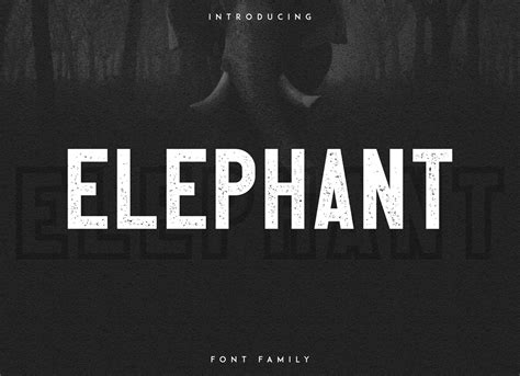 Elephant Font - Graphicsegg