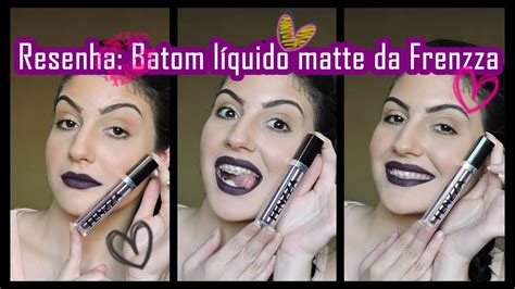 Resenha Batom Matte Da Fenzza YouTube