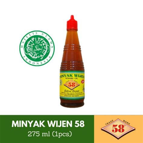 Jual Saos 58 Minyak Wijen Halal 275ml Shopee Indonesia