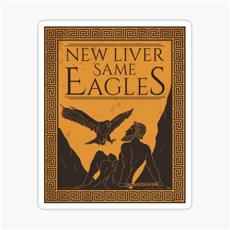 "Prometheus and Eagle" Sticker for Sale by archaeologyart | Redbubble