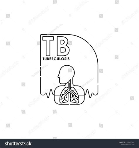 Tuberculosis Medical Lungs Vector Illustration Website Stock Vector