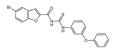 Bromo Benzofuran Il Carbonil Fenoxi Fenil Tiourea