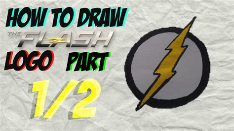 How To Draw The Flash Logo Pt 1 Youtube