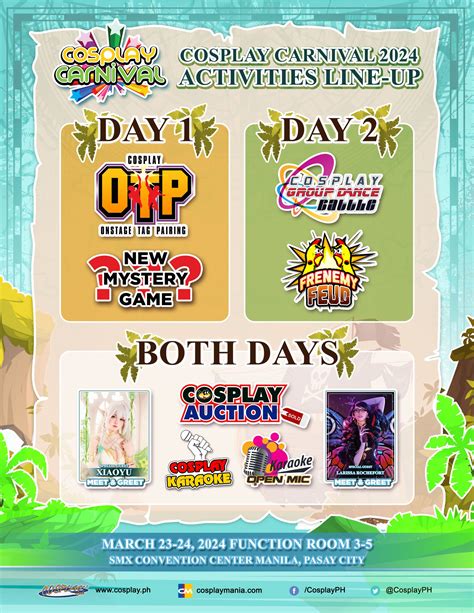 Cosplay Carnival 2024 Activities lie ahead! - Cosplay.ph