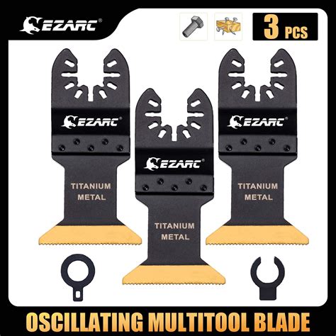 EZARC Multipurpose Titanium Oscillating Multitool Blade For Wood Metal