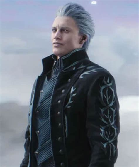 Devil May Cry 5 Vergil Coat Black Leather Trench Coat Jacket Makers