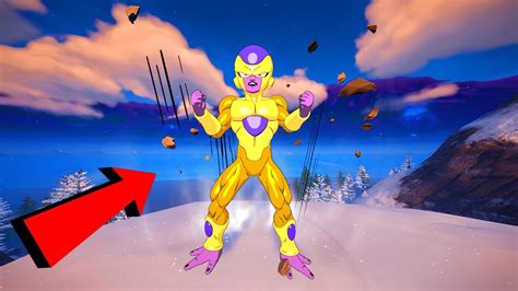 New Golden Frieza In Fortnite Fortnite X Dragon Ball Super Youtube