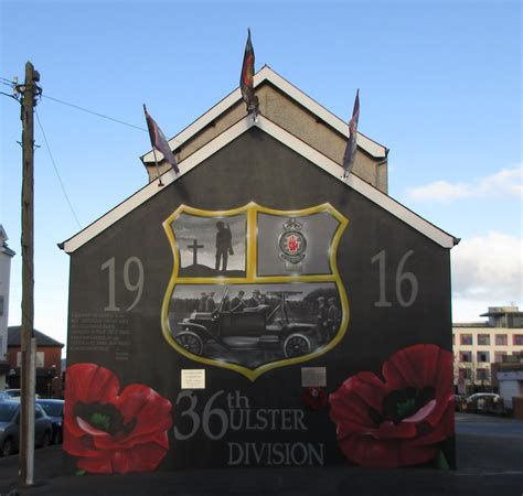 36th Ulster Division mural | A Military Photo & Video Website