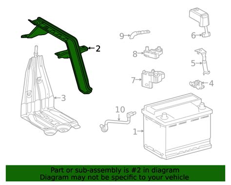 Toyota Highlander Battery Hold Down Frame E