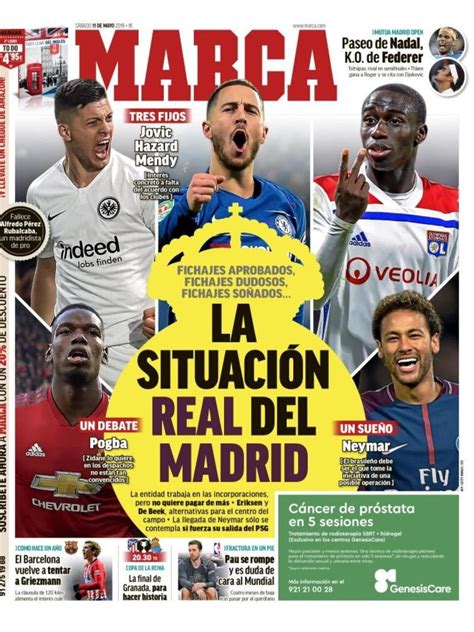 La Portada Del Diario Marca 11 05 2019