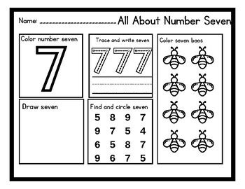 All About Numbers 6-10 Worksheets by MissDavis Teaches | TPT