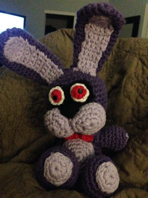 Crocheted Bonnie Fnaf Crochet Five Nights At Freddys Crochet Fnaf