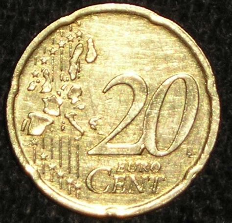 20 Euro Cent 2002 Euro 2002 Present Ireland Coin 5768