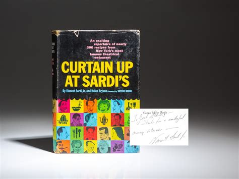 Curtain Up At Sardi's - The First Edition Rare Books