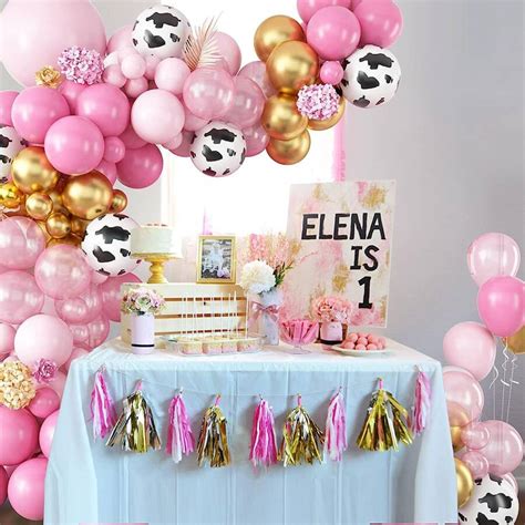 Kit D Arche De Ballons De Vache Rose Mignonne D Coration De F Te