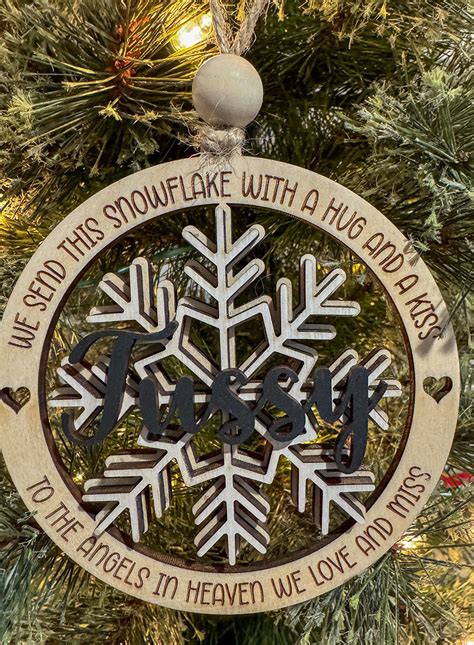 Snowflake Memorial Ornament Sko Designs