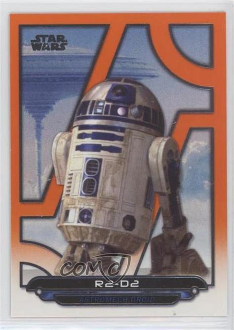 2018 Topps Star Wars Galactic Files Reborn Orange R2 D2 ESB 23 00od EBay