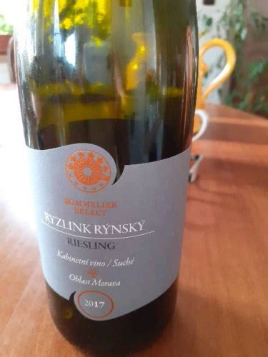 Sommelier Select Cz Ryzlink R Nsk Kabinetn Vivino