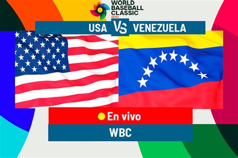 USA vs Venezuela Clásico Mundial de Beisbol en vivo USA elimina a una